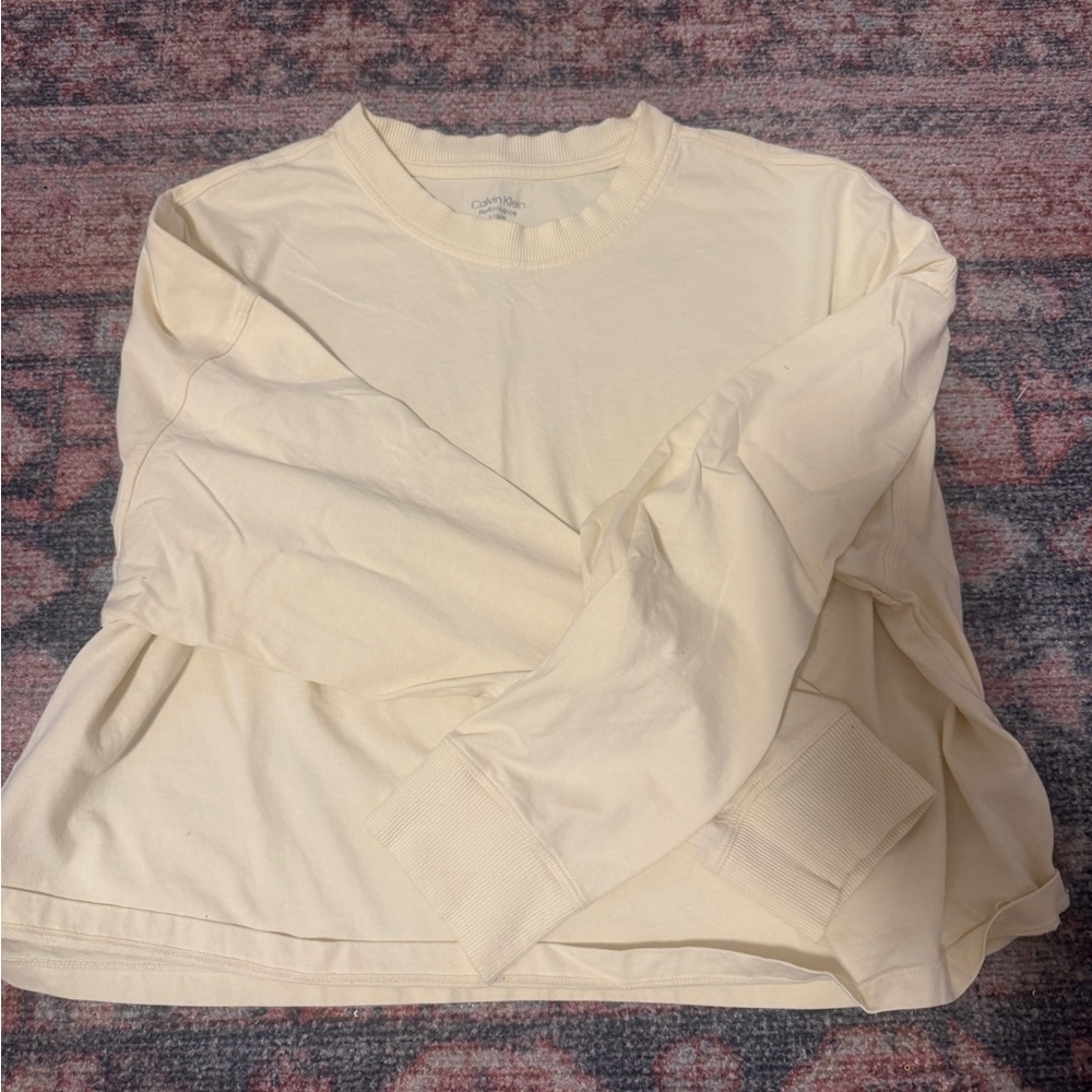 Calvin Klein Cream Performance Top